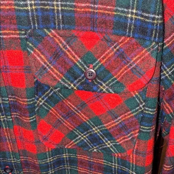 Vintage Pendleton Country Traditionals Maclean Tartan virgin wool button down M